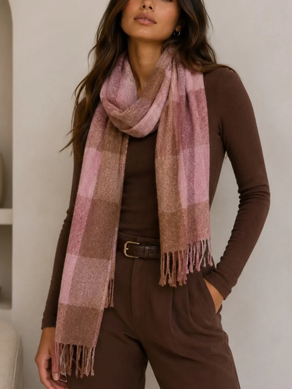 Pink super soft scarf great condition